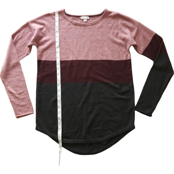 Smartwool Pink Burgundy Colorblock sweater, Wool blend - Picture 6 of 10